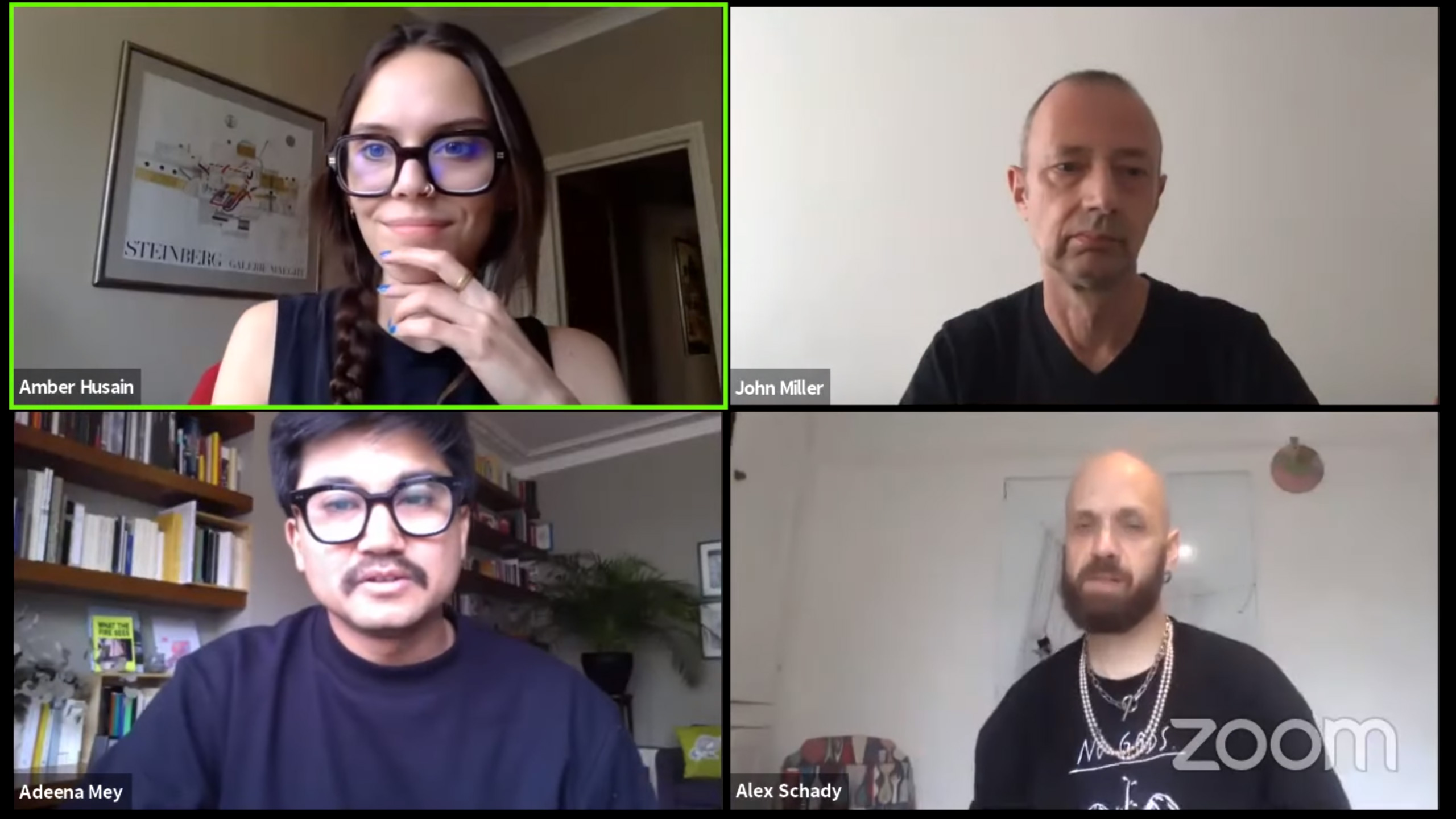 4 people on a video call